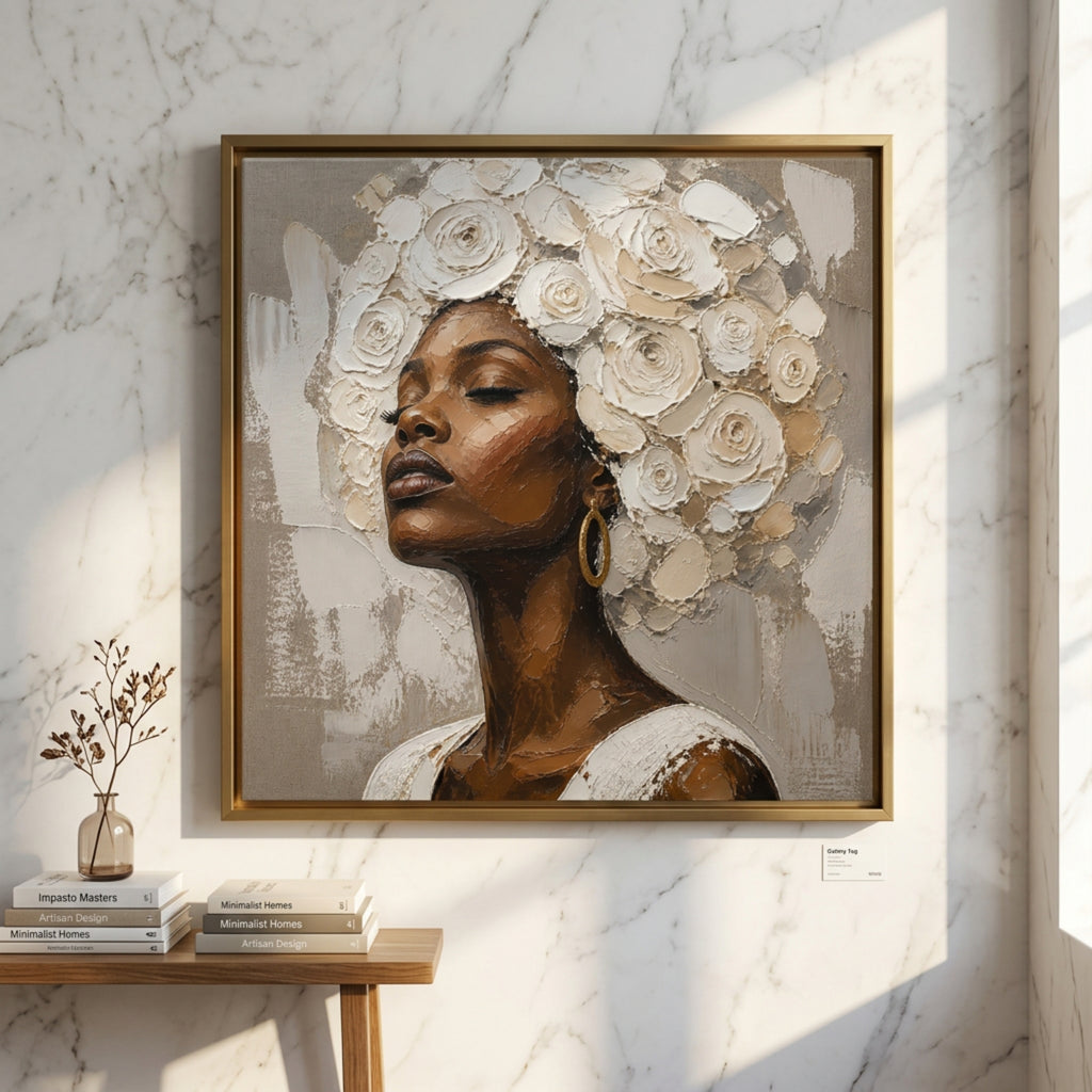 Afro Rose Canvas