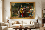 Dressing for the Carnival — Winslow Homer canvas print displayed on a wall (alternate view 2)
