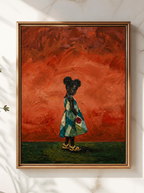 Patchwork Dreamer II - Little Girl Canvas