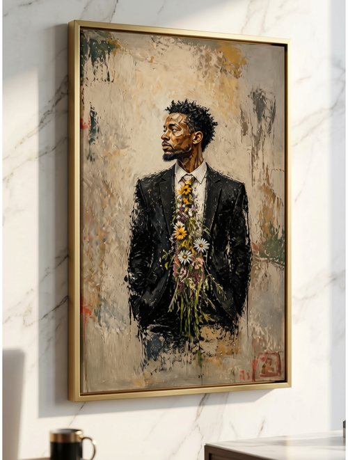 Urban Jungle canvas print displayed on a wall