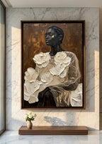 Woman in White Canvas