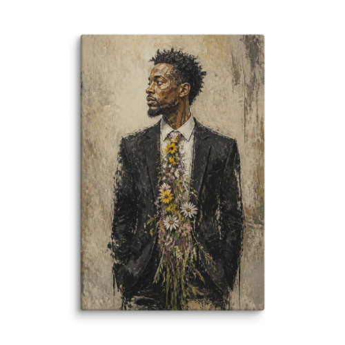 Urban Jungle canvas print, 16x24 inch, hanging on a wall