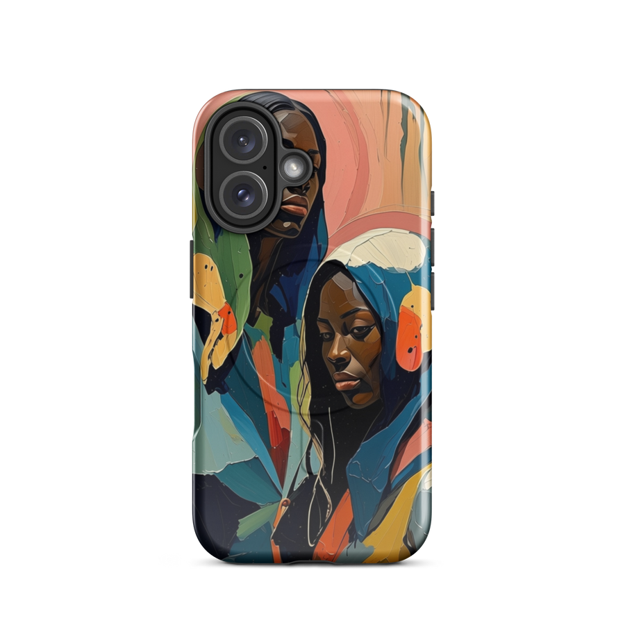 Mother and Daughter MagSafe® tough case for iPhone 16, front view